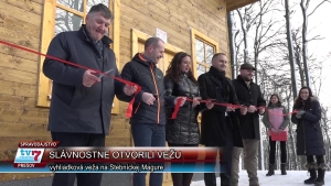 Vyhliadkovú vežu na vrchu Stebnícka Magura slávnostne otvorili