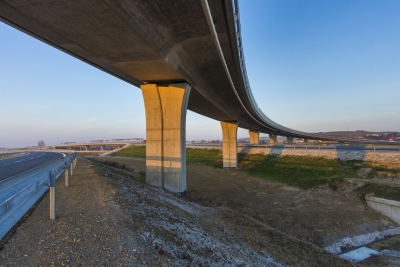 Foto: Diaľničný úsek D1 Budimír - Bidovce, zdroj - Skanska SK
