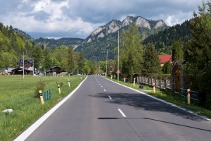 Zmodernizované cestné úseky v Pieninách